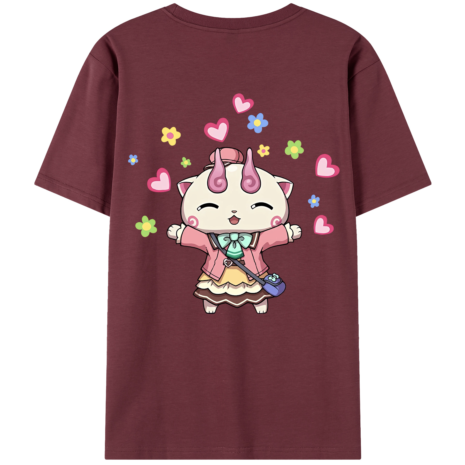 （画像用） 妖怪ウォッチ Yo-kai Watch 綿100％半袖Tシャツ（背面プリント）